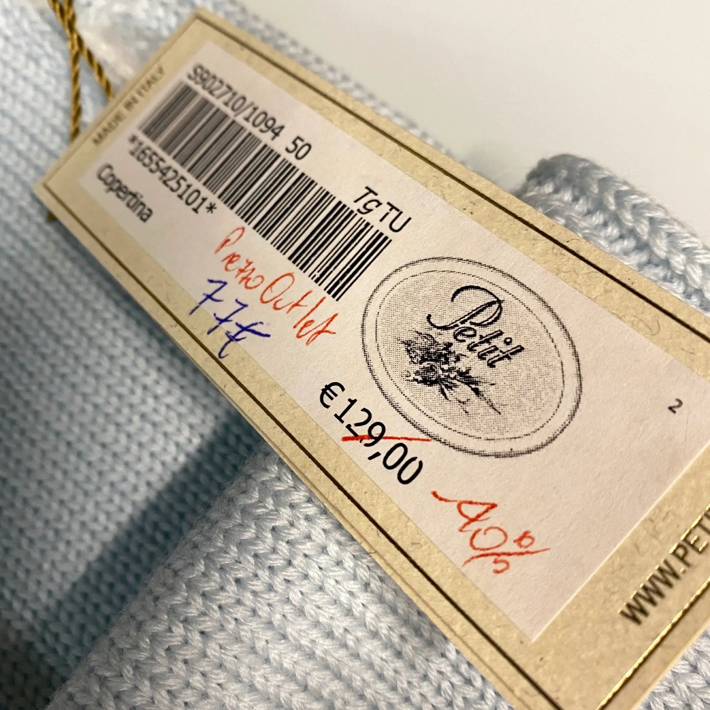 Copertina Culla Lana 100% | Piccolissimi di Petit Outlet