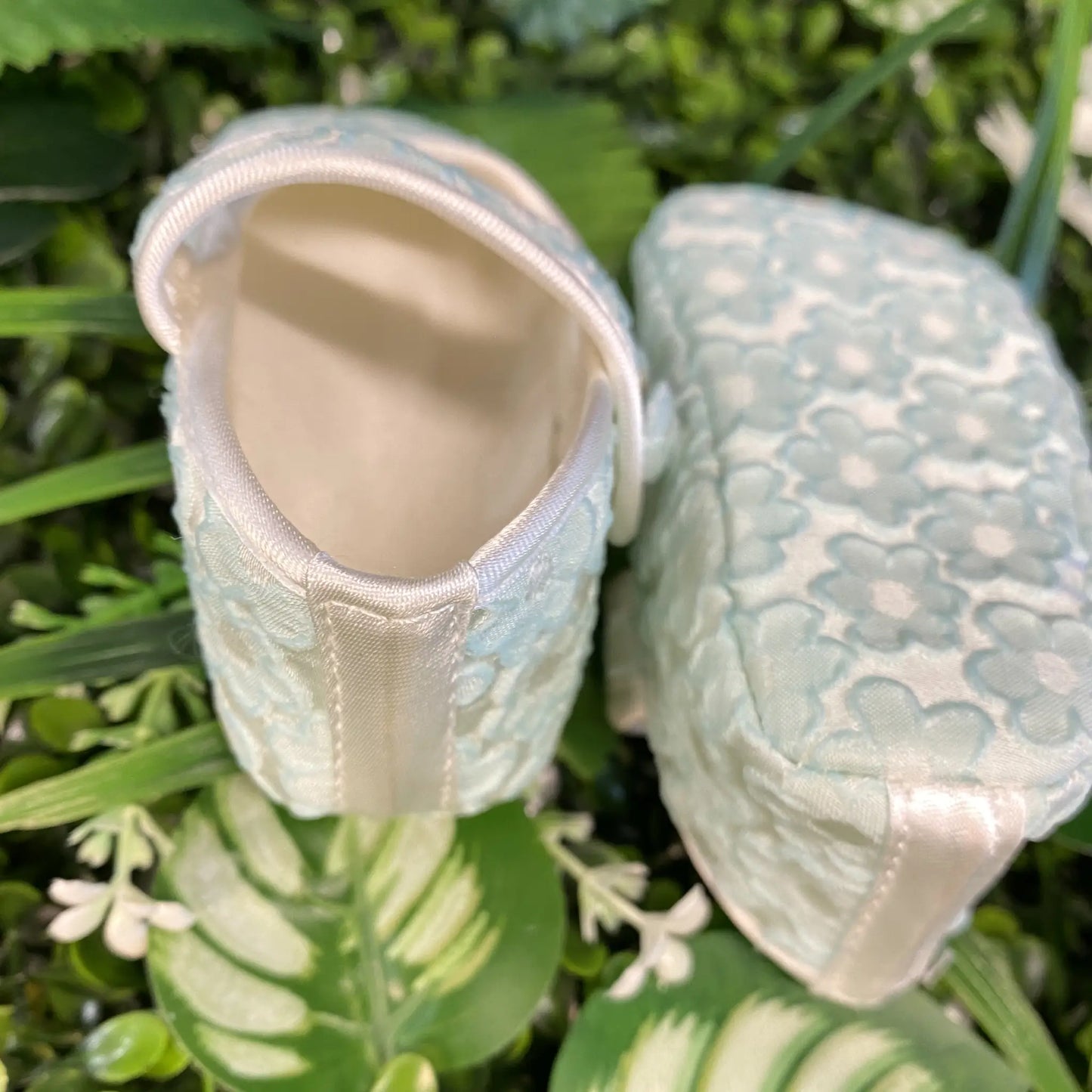 Scarpine da culla Eleganti Verde Acqua