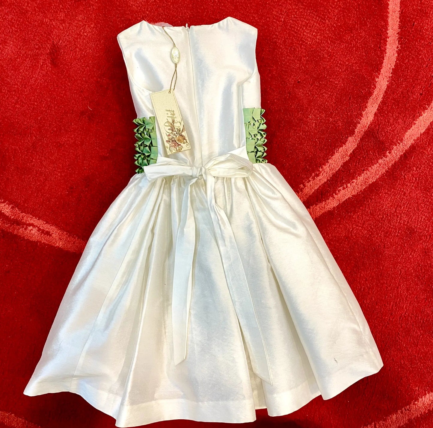 Abito Damina Bianco e Verde