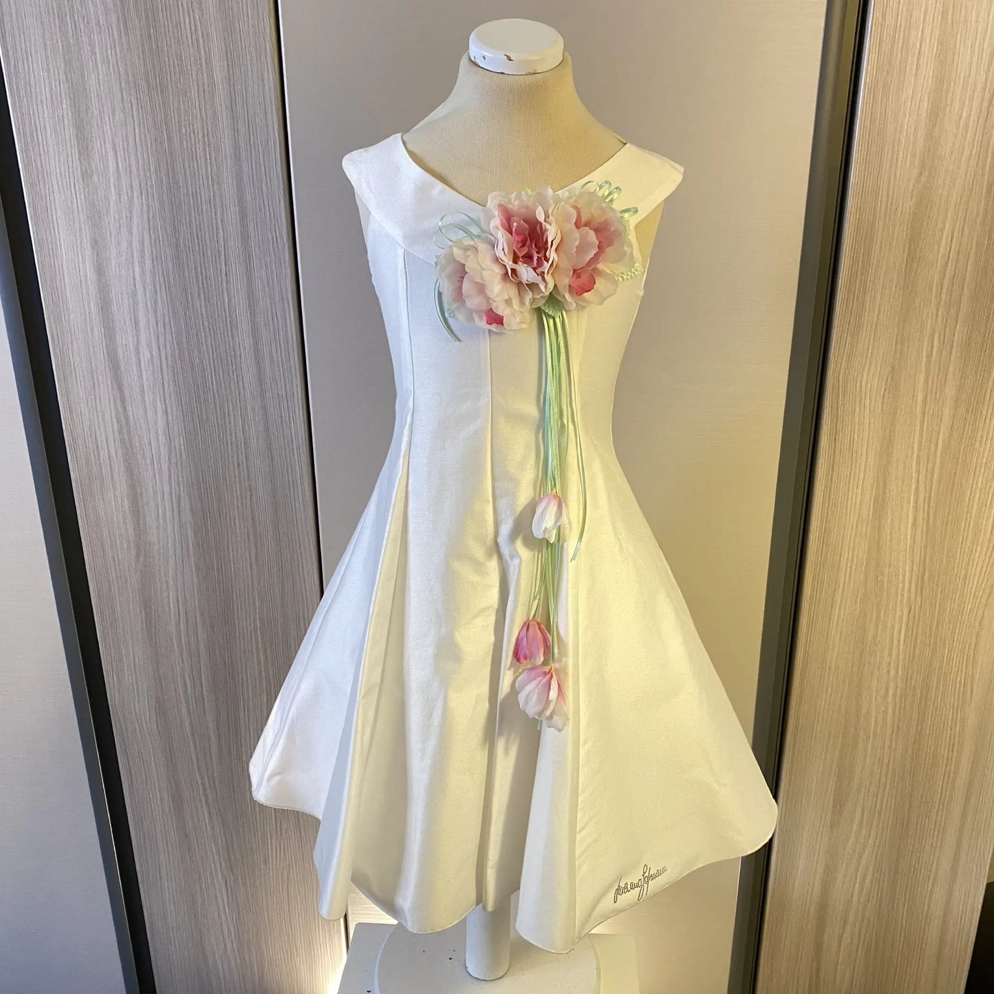 Abito da Matrimonio a Trapezio per bambina | da 4 a 10 Anni