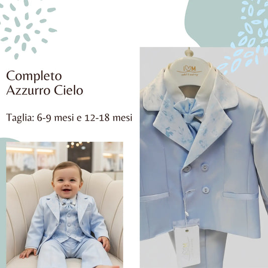 Abito bimbo da Cerimonia azzurro cielo in outlet