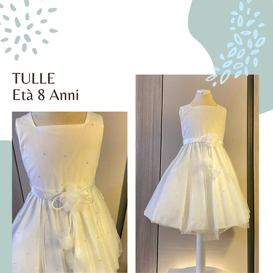 Abito da cerimonia per damigella matrimonio. Bambina 8 anni