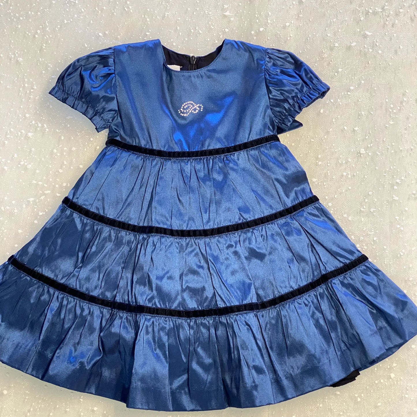 Abito elegante blu elettrico 9-12 mesi