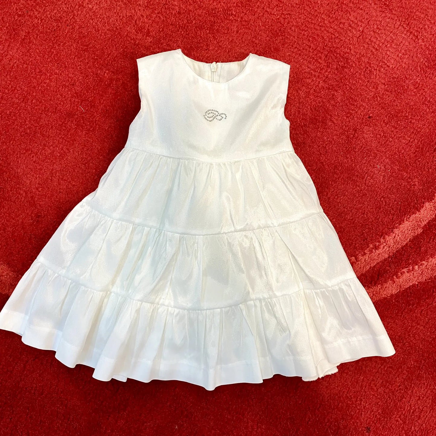 Abito elegante effetto seta 6-9 mesi