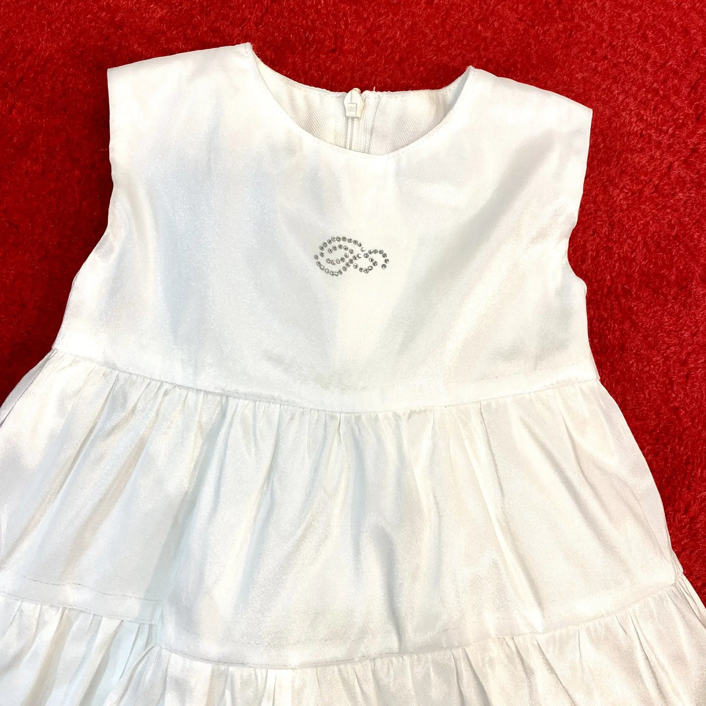 Abito elegante senza maniche 6-9 mesi
