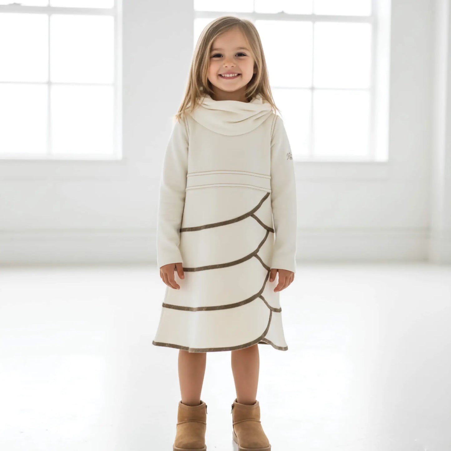 Abito scamiciato elegante per bambina in outlet