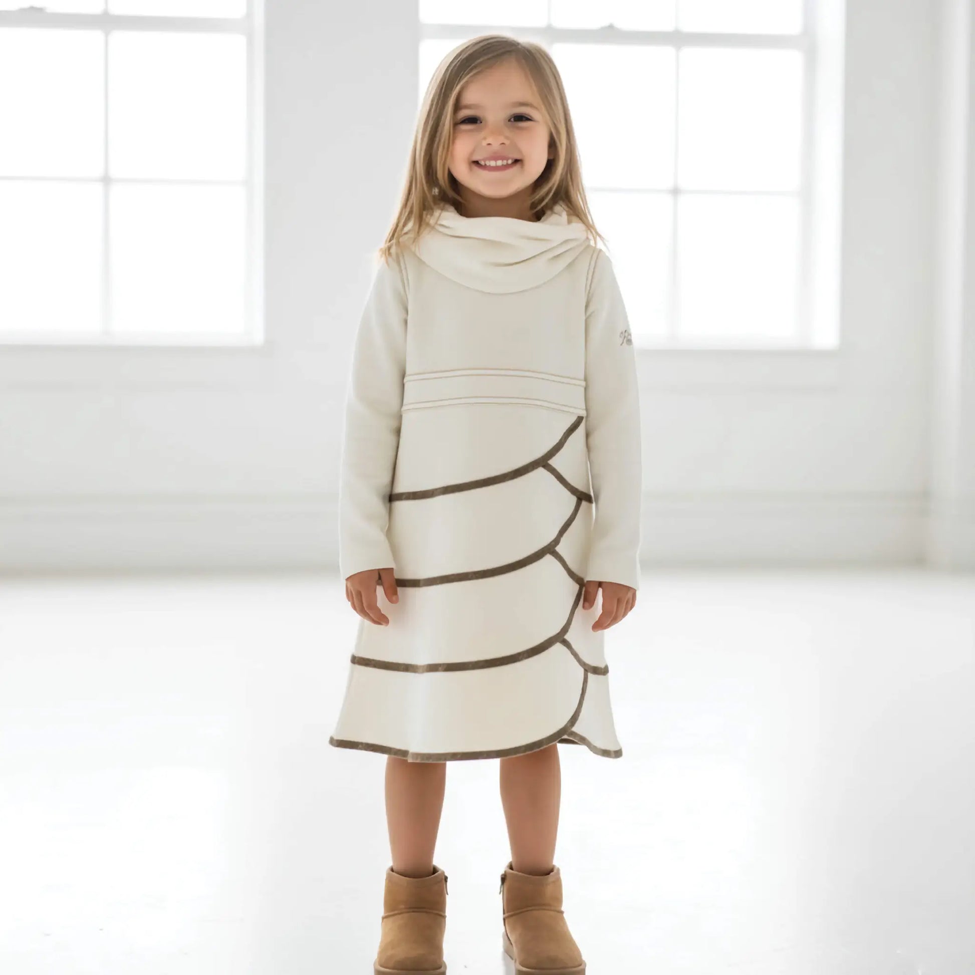 Abito scamiciato elegante per bambina in outlet