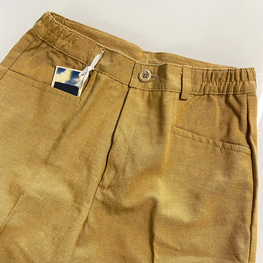 Bermuda per cerimonia estiva color senape