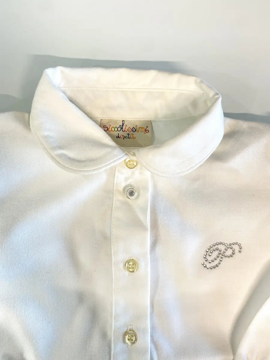 Body elegante tipo camicia per bambina