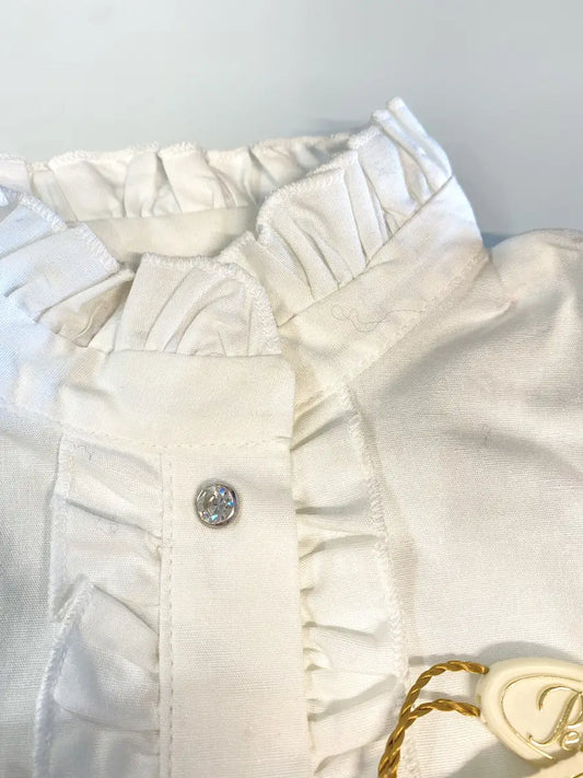 Camicia body da neonata per cerimonie