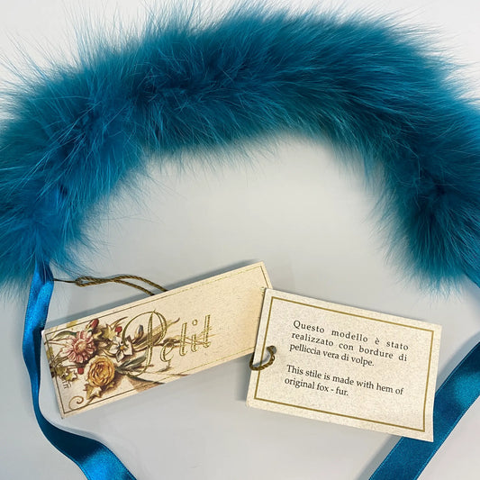 Collo in vera pelliccia di volpe per bambina