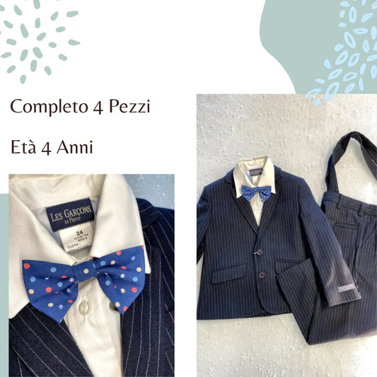 Completo cerimonia 4 pezzi per bambino in sconto