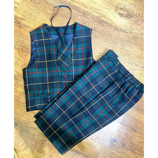 Completo tartan per bambino
