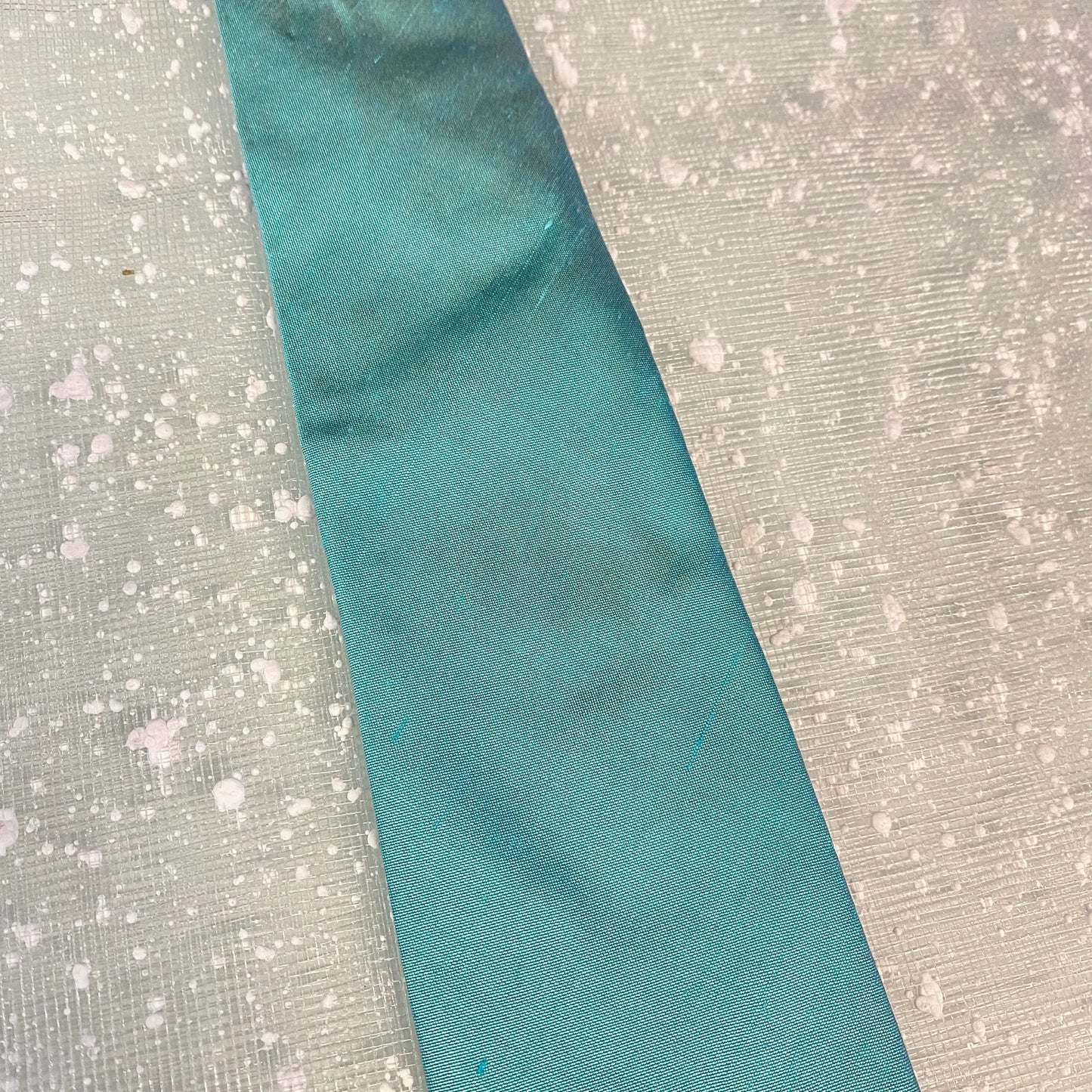 Cravatta da bambino turchese effetto seta in outlet