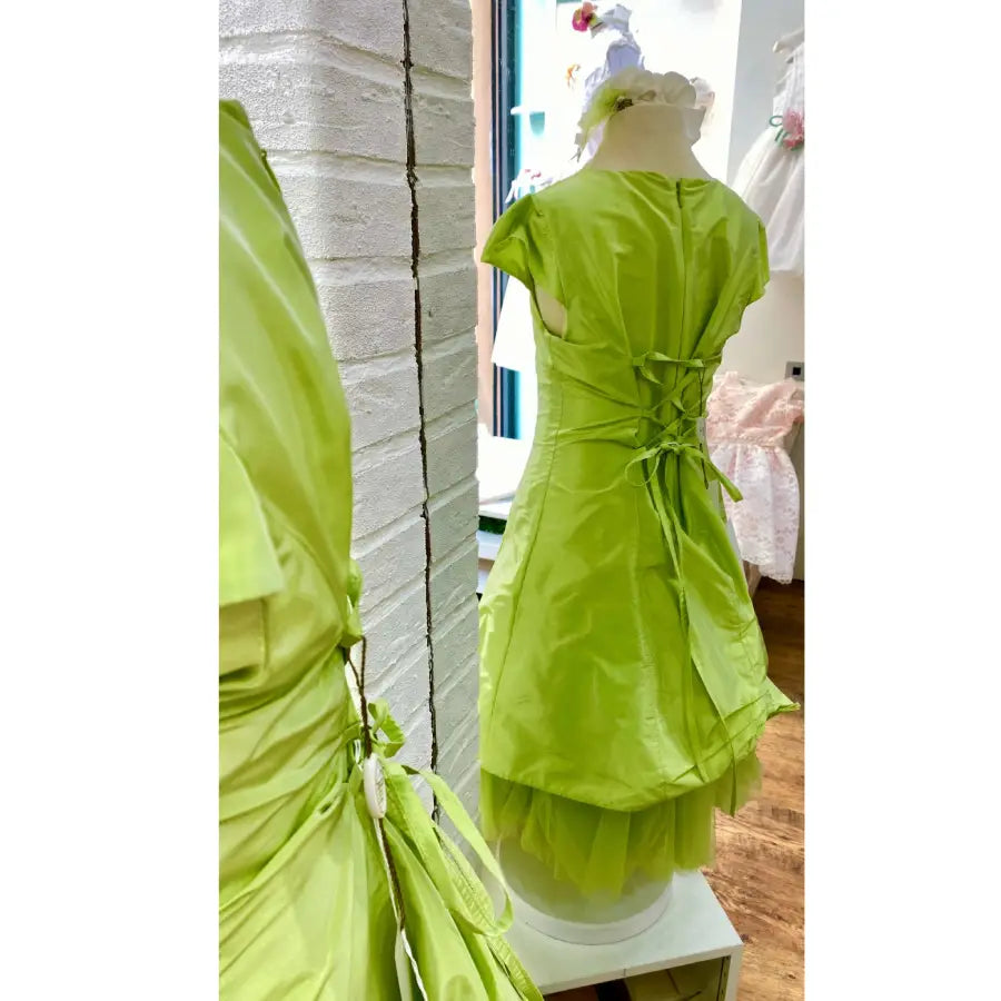 Damigella per matrimonio abito colore verde