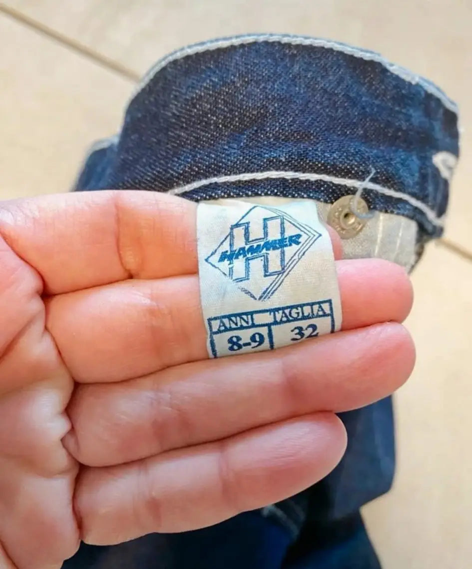 Jeans gamba larga bambino