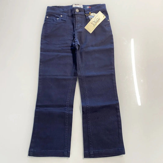 Jeans colorato blu scuro per bambina