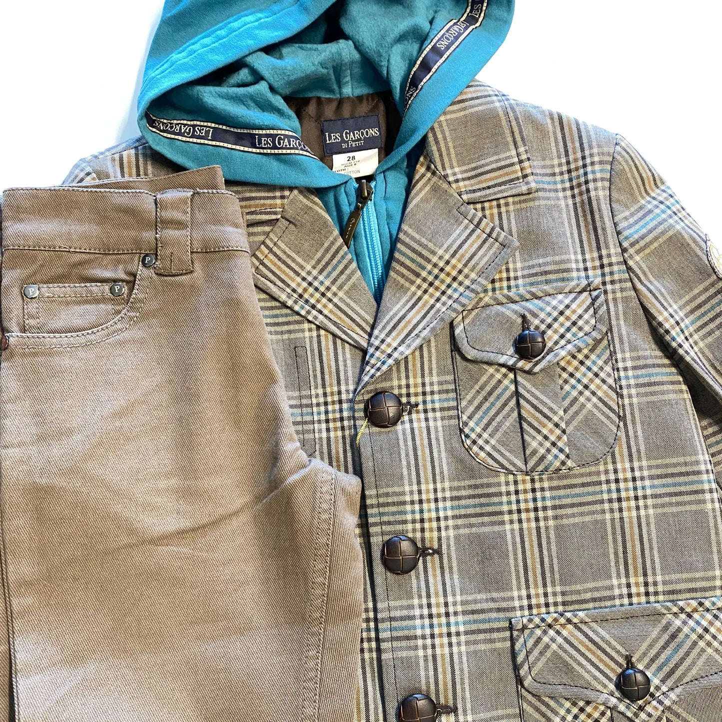 Jeans marrone abbinato con balzer
