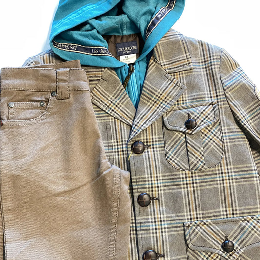 Jeans marrone abbinato con balzer