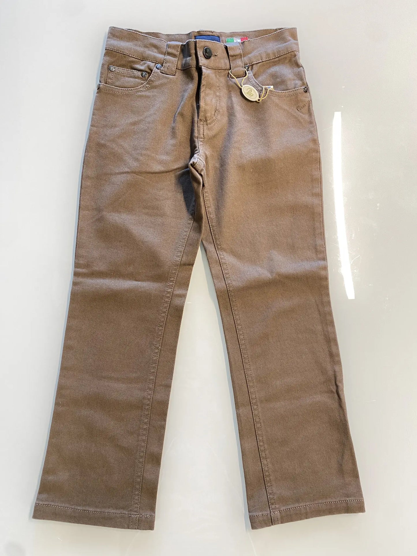 Jeans pantalone marrone per bambino