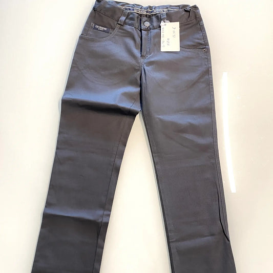 Jeans regular per bambino color blu petrolio