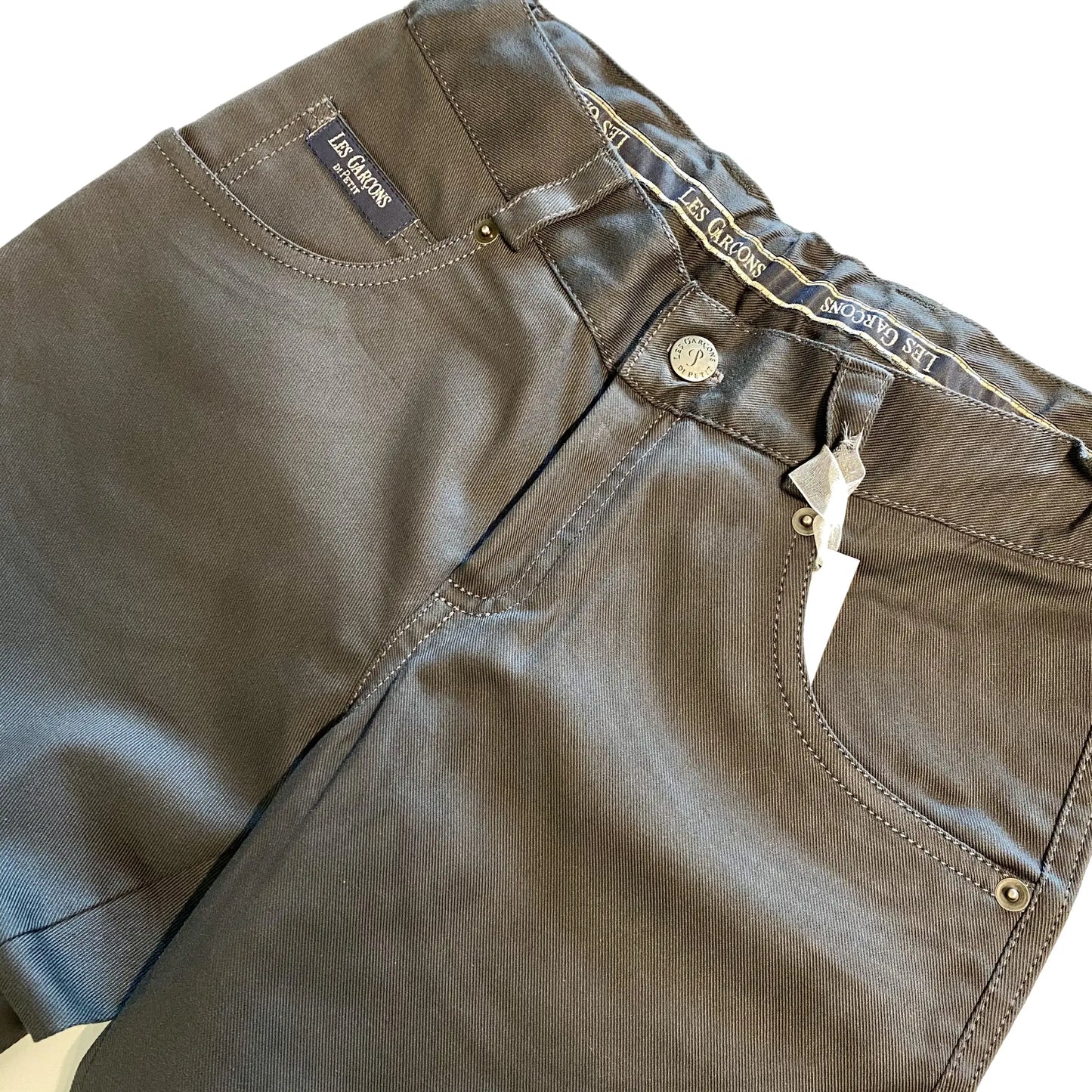 Jeans regular per ragazzo di 10 anni color petrolio