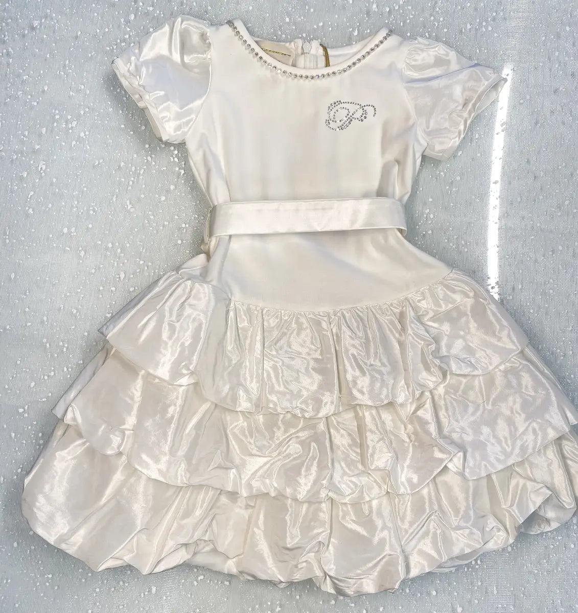 Mini abito con balze per bambina