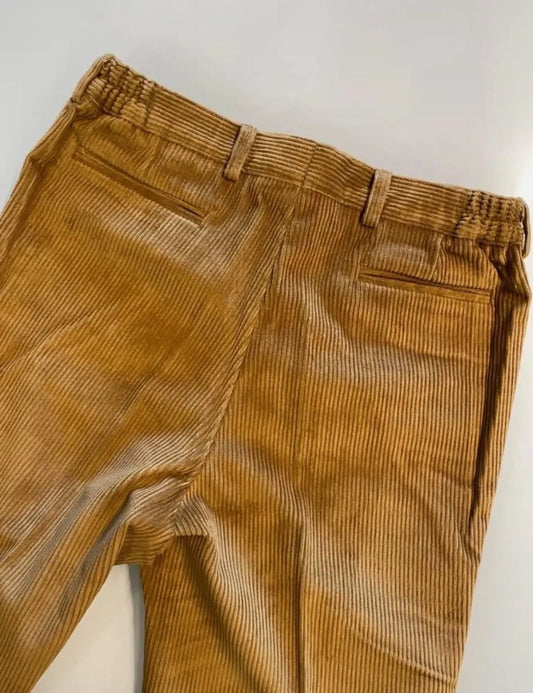 Pantalone in velluto marrone chiaro a coste dai 9 ai 14 anni