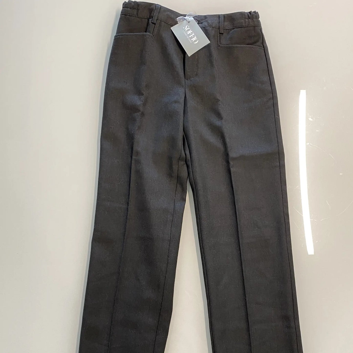 Pantalone alla carrettiera nero per bambino