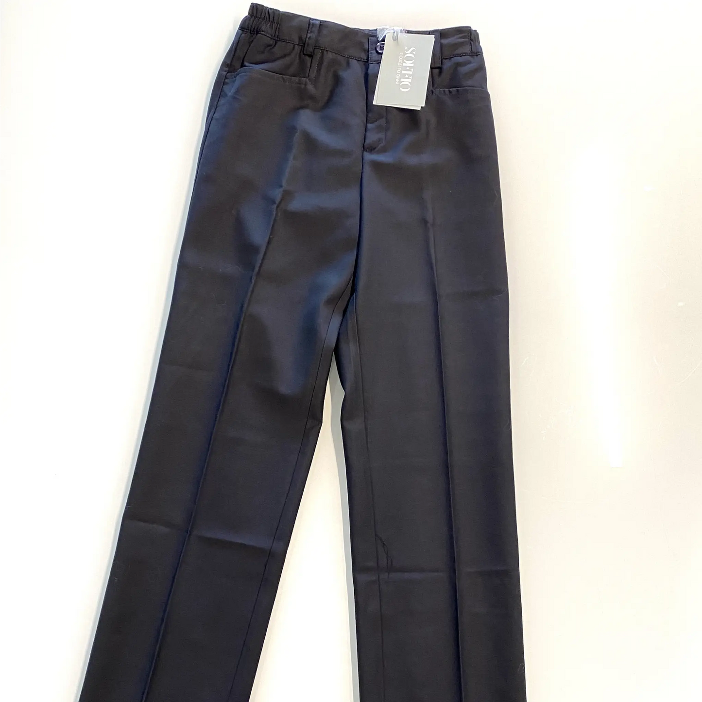 Pantalone bimbo alla carrettiera blu