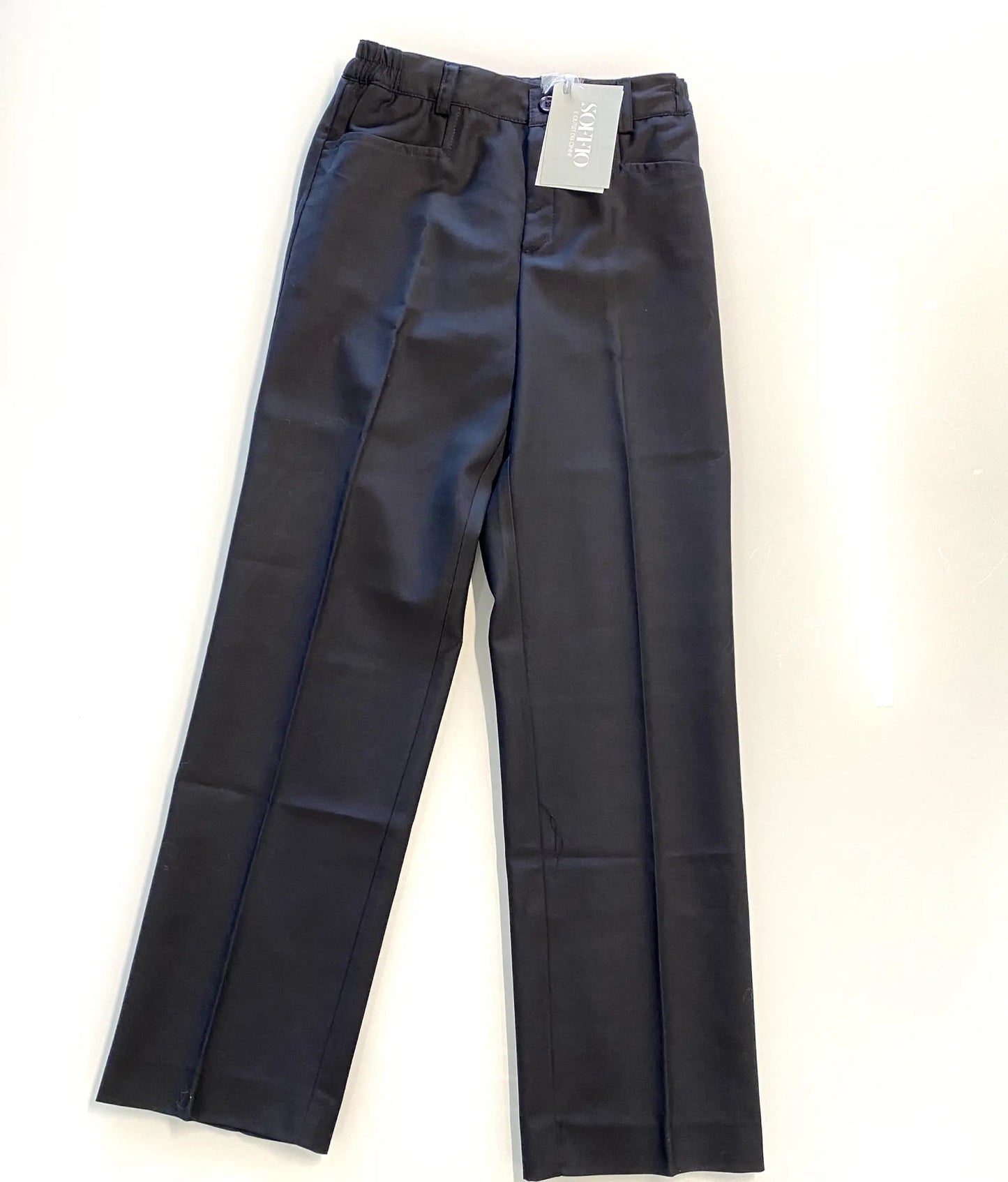 Pantalone elegante modello carrettiera blu per bambino