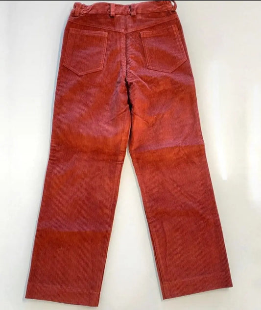 Pantalone invernale in velluto rosso per bambino