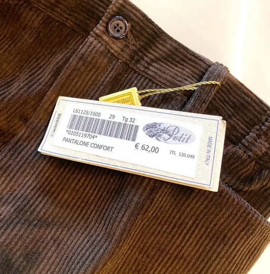 Pantalone confort in velluto da bambino in sconto