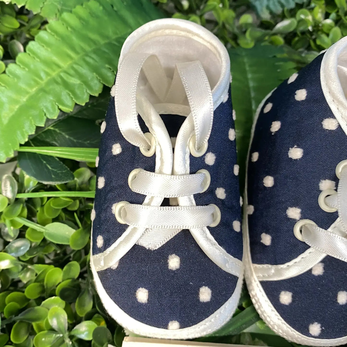Polacchine Blu a Pois Bianchi numero 17