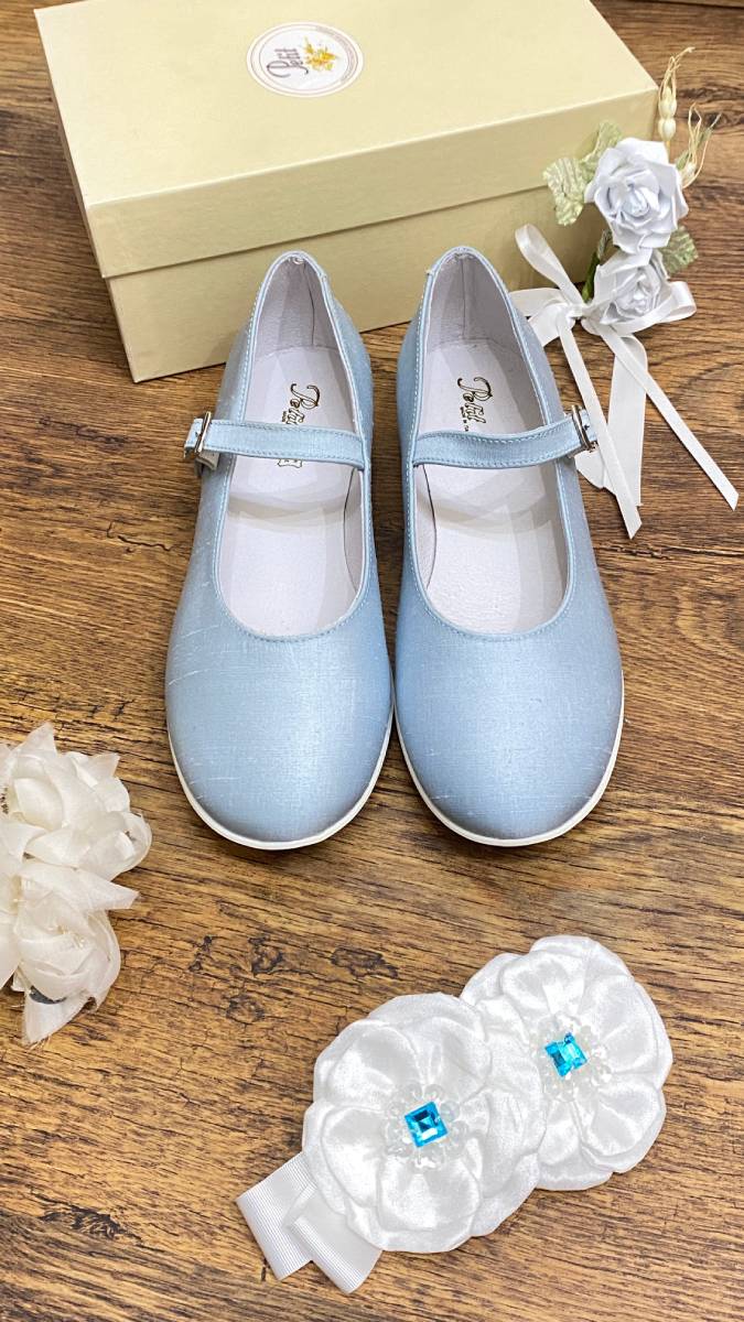 OUTLET Scarpe Ballerina Turchese da Cerimonia - Main Image