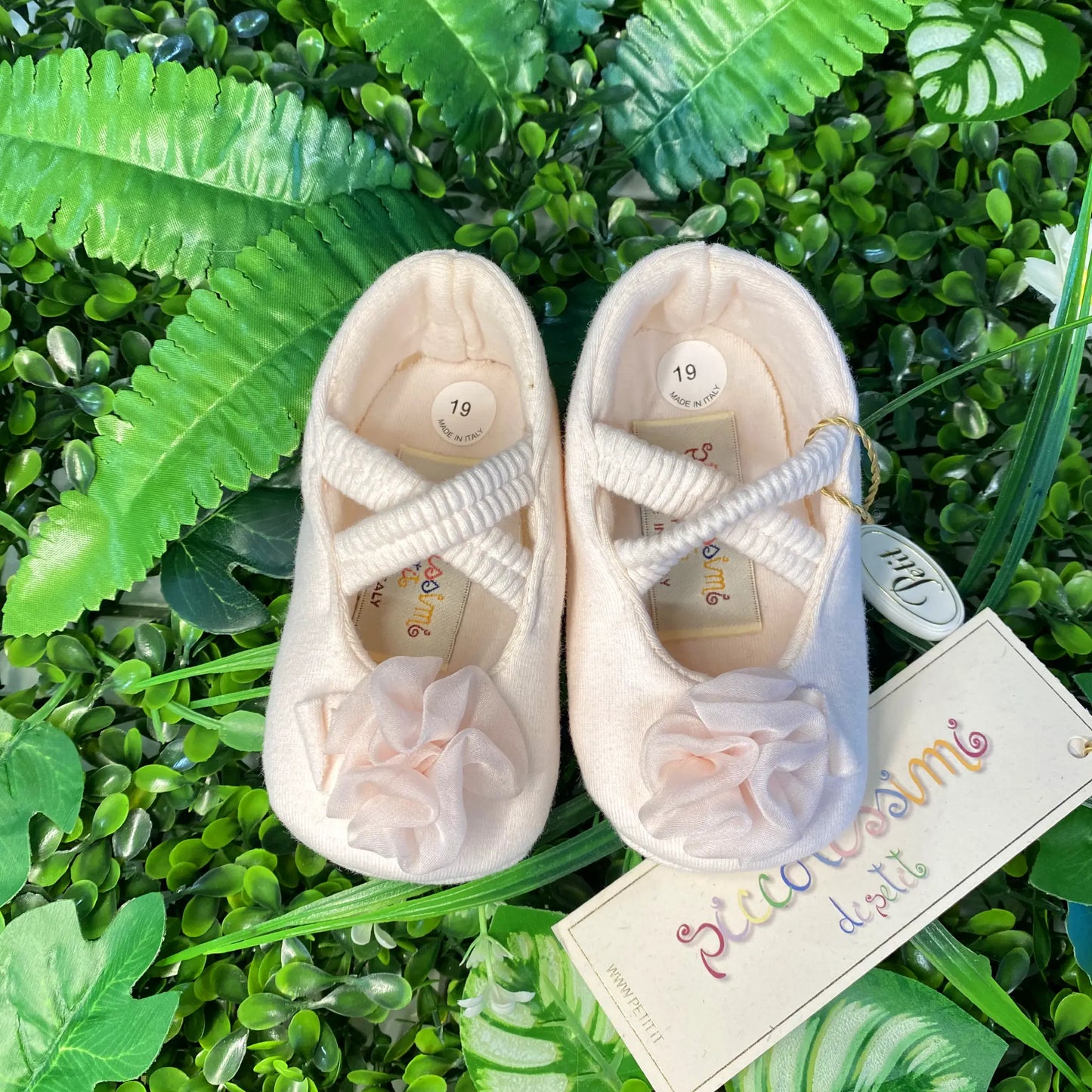 Scarpe da culla modello ballerina rosa