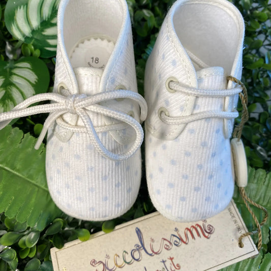Scarpe da culla primi freddi numero 18 per maschietto