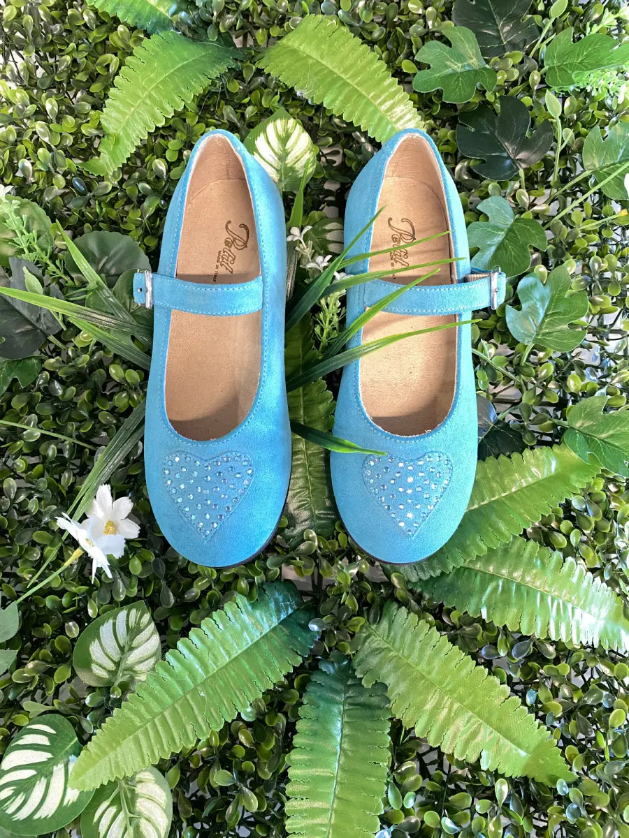 Scarpe eleganti azzurre per bambina