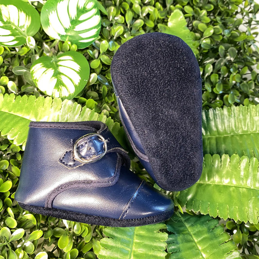 Scarpe neonato blu antiscivolo