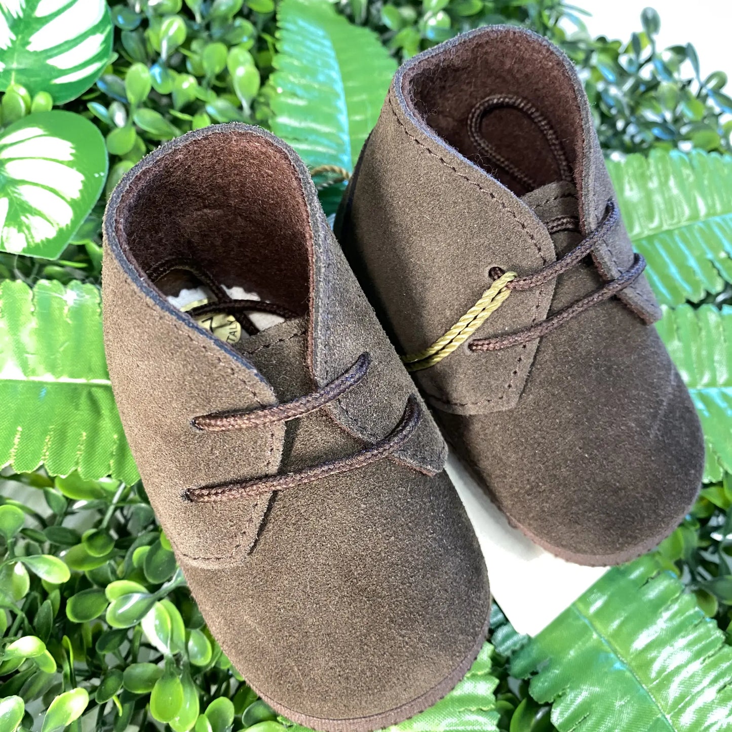 Scarpe primi mesi scamosciate marrone