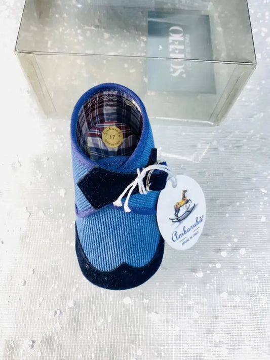 Scarpe in velluto per neonato