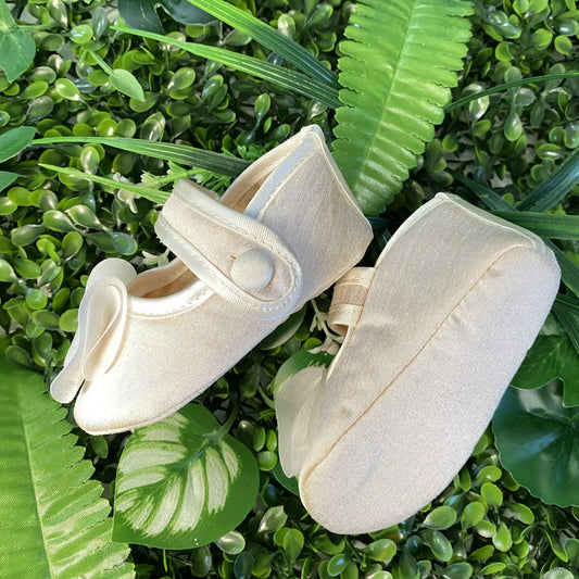 Scarpette per battesimo estivo e primaverile in rosa