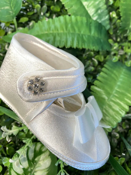 Scarpette bianche per battesimo bimba