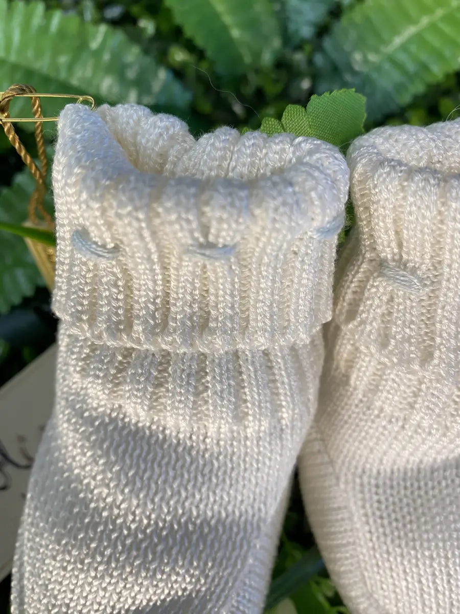 Scarpette in filo di cotone per maschietto