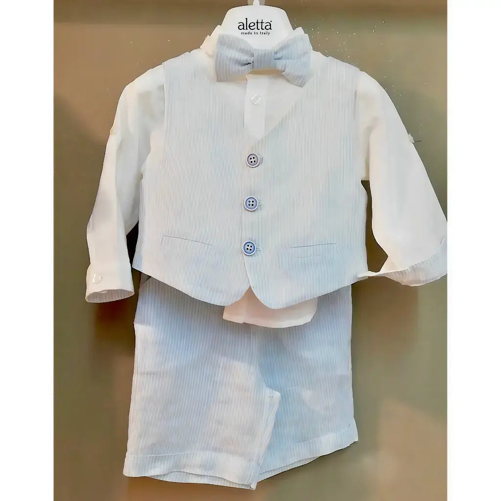 Vestito per battesimo bambino in lino