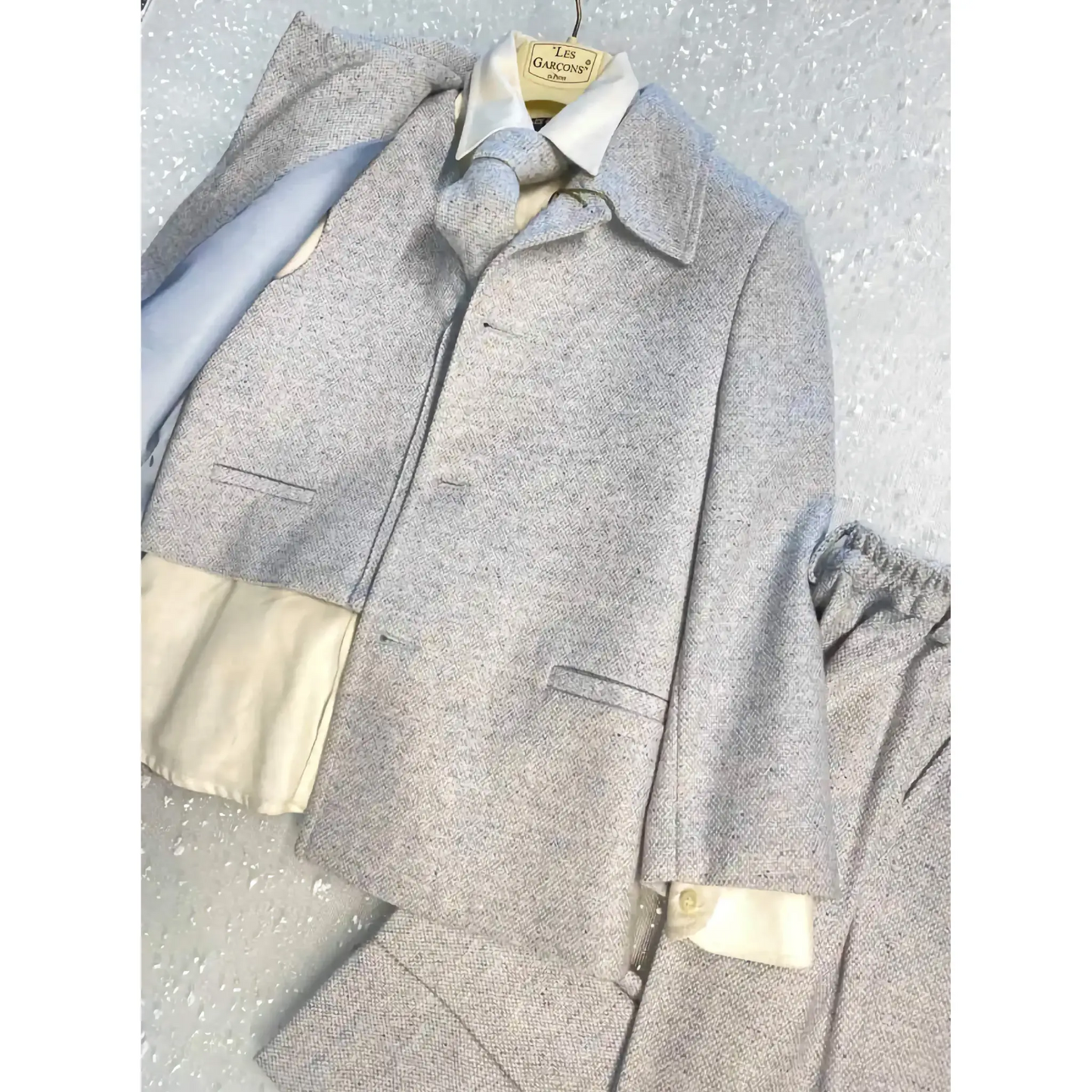 Vestito elegante da bambino per cerimonia invernale