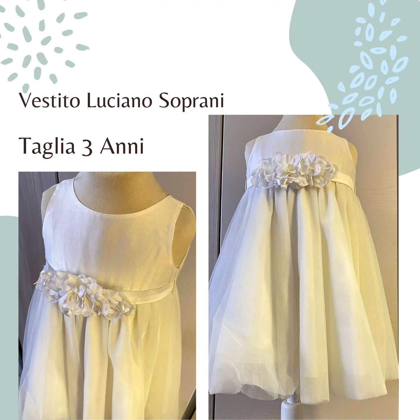 Vestito Luciano Soprani per cerimonia bimba in outlet
