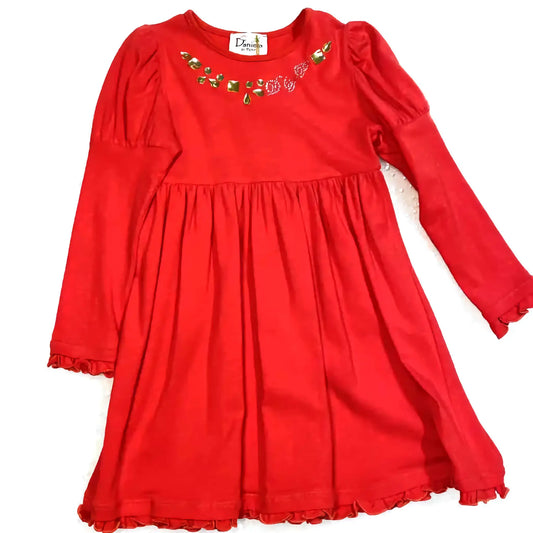 Vestito rosso per bambina 5 anni