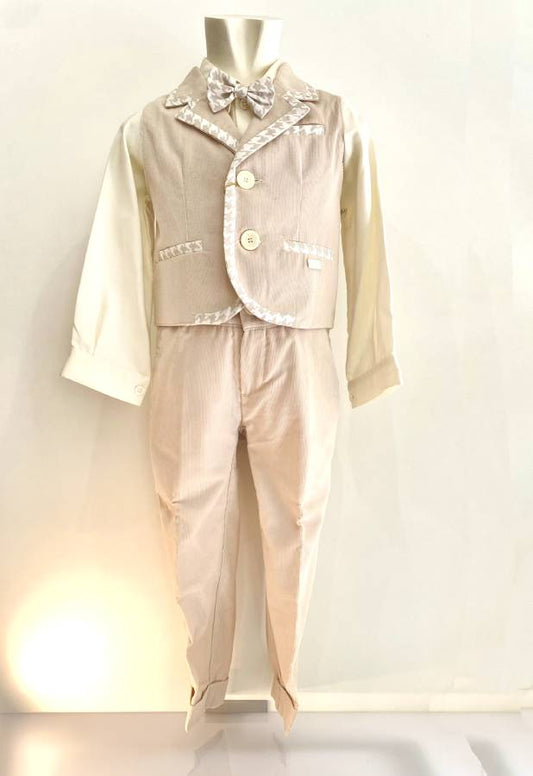 Vestito in velluto per cerimonia battesimo bambino