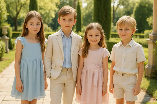 Cerimonie estive: outfit leggeri per bambini eleganti